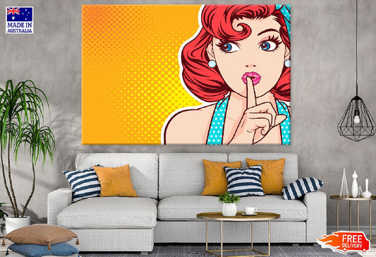 Girl Sign Silence Illustration Print 100% Australian Made