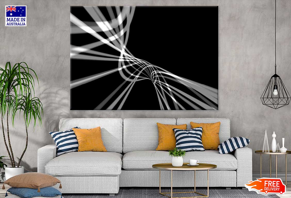B&W Abstract Design Print 100% Australian Made