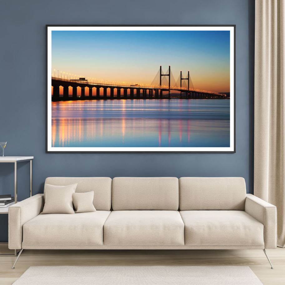 Bridge Sunset Scenery View Home Decor Premium Quality Poster Print Choose Your Sizes