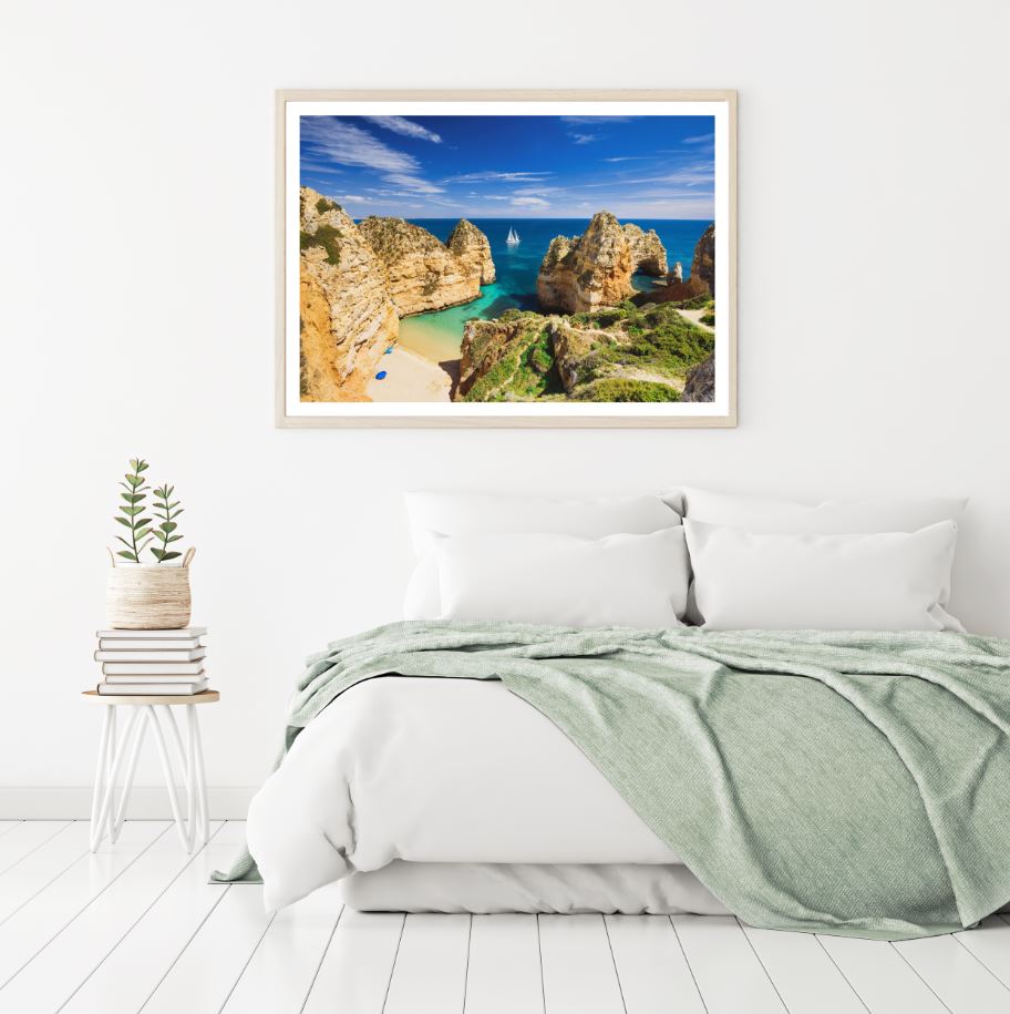 Cliff & Sea Scenery Photograph Home Decor Premium Quality Poster Print Choose Your Sizes