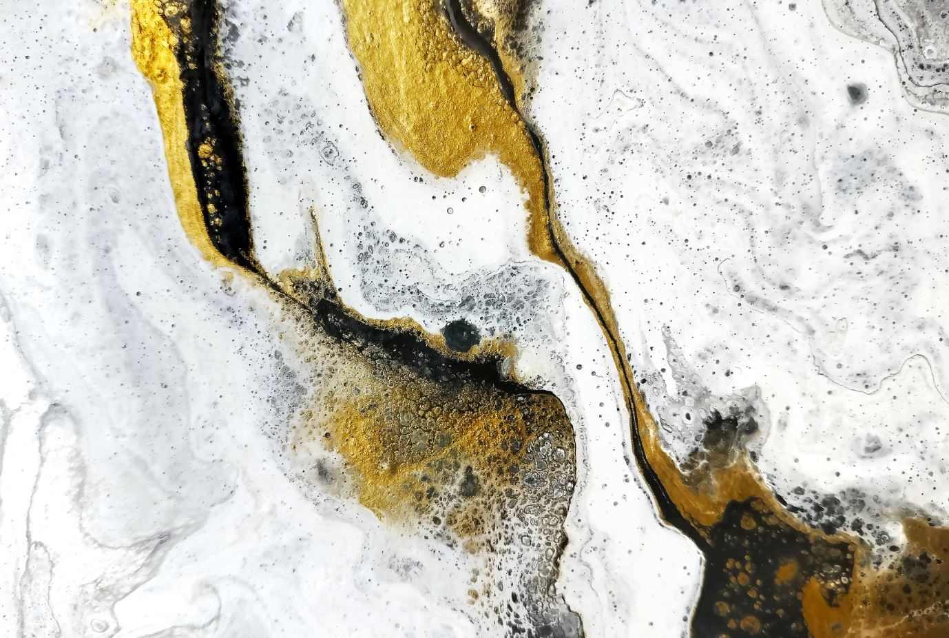 Gold Black & White Abstract Art Home Decor Premium Quality Poster Print Choose Your Sizes