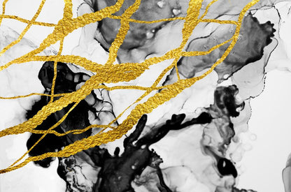Black & Gold Abstract Design Home Decor Premium Quality Poster Print Choose Your Sizes