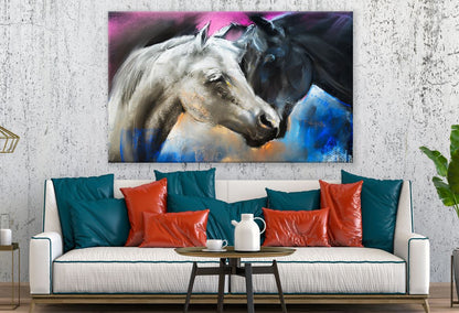 Beautiful Horses Portrait Painting Print 100% Australian Made