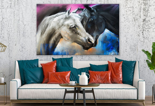 Beautiful Horses Portrait Painting Print 100% Australian Made