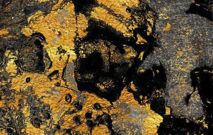 Gold & Black Abstract Design Home Decor Premium Quality Poster Print Choose Your Sizes