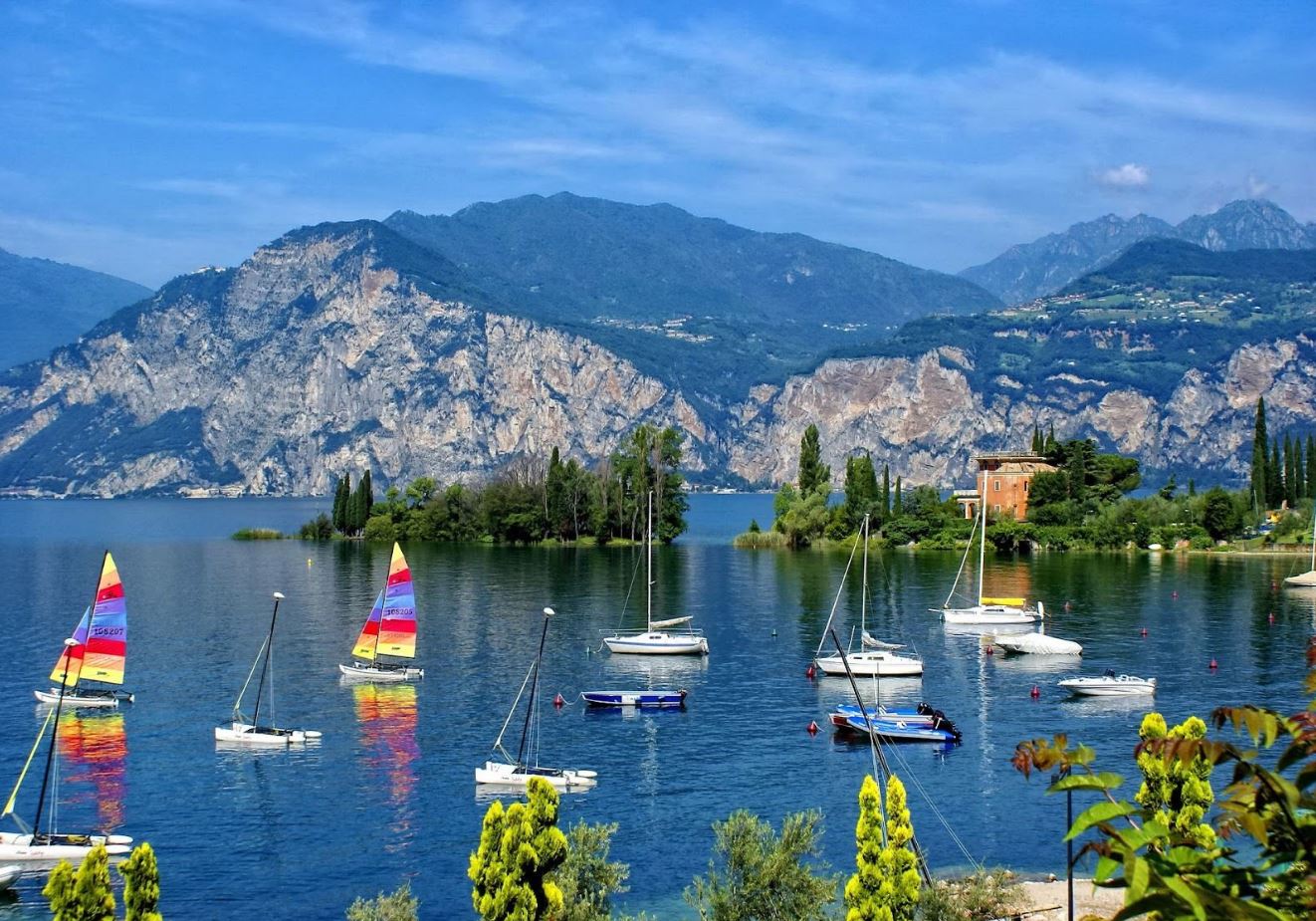 Boat on Lake Scenery Photograph Home Decor Premium Quality Poster Print Choose Your Sizes