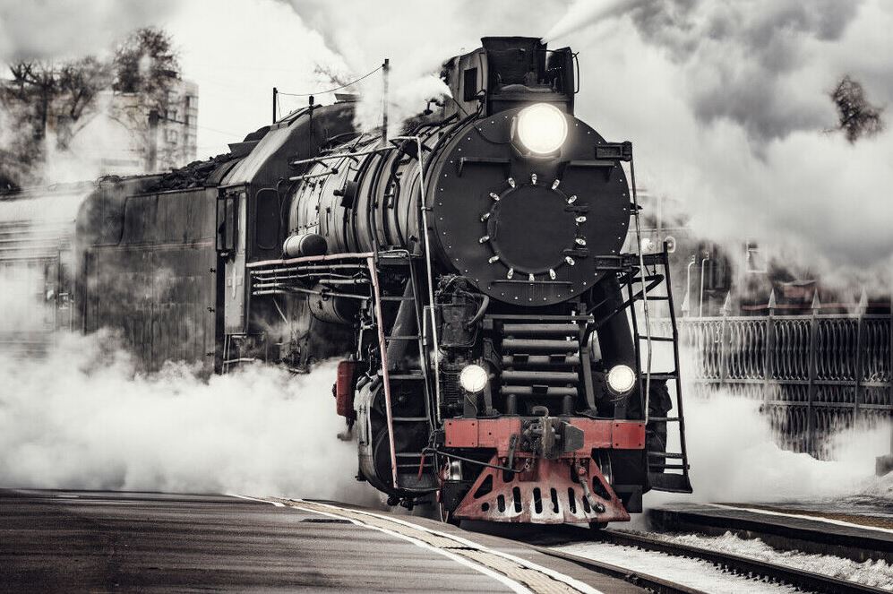 Train Through Smoke Photograph Print 100% Australian Made