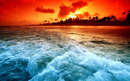 Stunning Beach Sunset Photograph Print 100% Australian Made