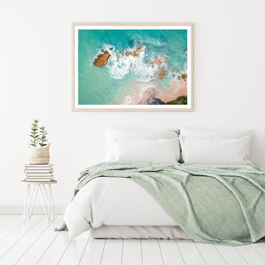 Sea Aerial View Photograph Home Decor Premium Quality Poster Print Choose Your Sizes