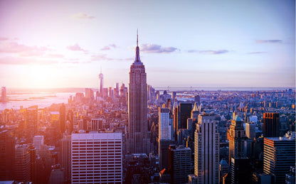 City Sunset View Photograph Home Decor Premium Quality Poster Print Choose Your Sizes