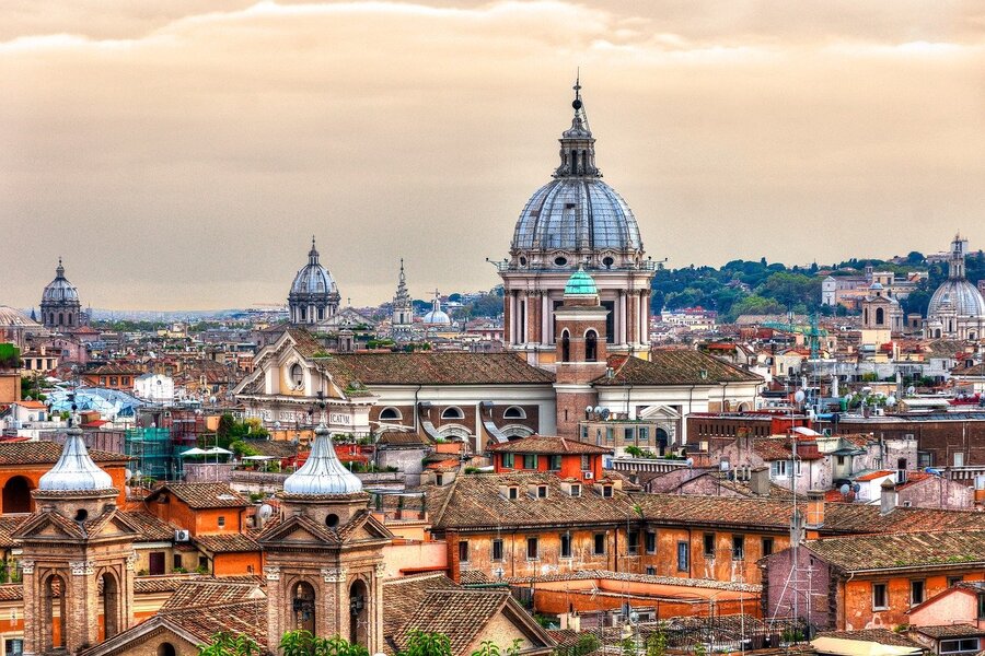 Roofs & Cityscape of Rome, Italy Photograph Print 100% Australian Made