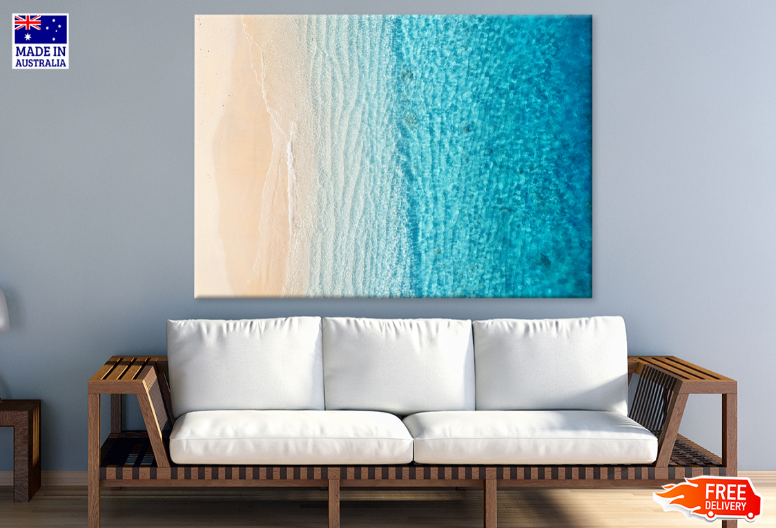 Sea & Shore Aerial View Photograph Print 100% Australian Made