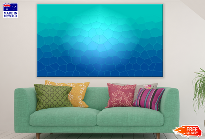 Blue Abstract Design Print 100% Australian Made