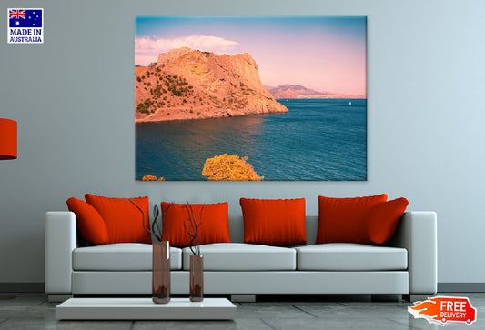 Rocky Coast on Sea Photograph Print 100% Australian Made