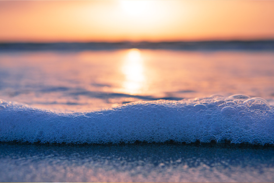 Sea Waves & Sea Sunset Scenery View Photograph Home Decor Premium Quality Poster Print Choose Your Sizes