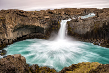 Wallpaper Murals Peel and Stick Removable Waterfall in the Highlands of Iceland Photograph High Quality