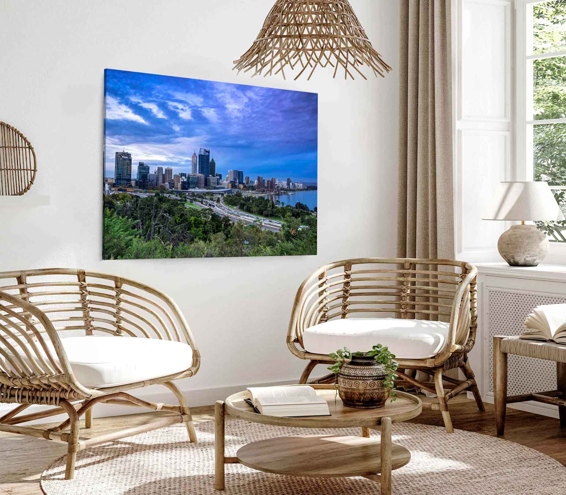 Bella Home Perth in the Blue Hour Photograph Print Canvas Ready to hang