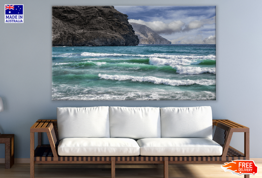 Rock Moutain & Sea Sky View Print 100% Australian Made
