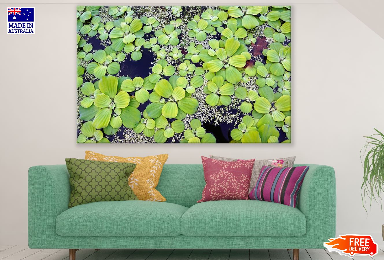 Water Plants Closeup Photograph Print 100% Australian Made