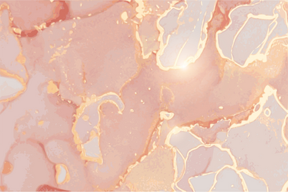 Pink White & Gold Abstract Design Print 100% Australian Made