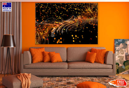 Yellow & Orange Abstract Design Print 100% Australian Made