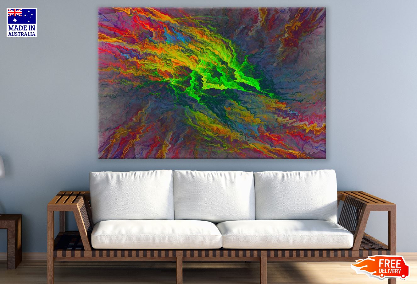 Color Gradient Abstract Design Print 100% Australian Made