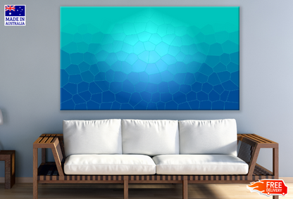 Blue Abstract Design Print 100% Australian Made