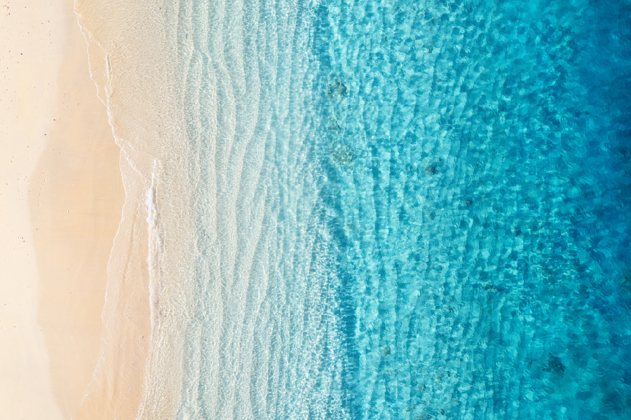 Sea & Shore Aerial View Photograph Print 100% Australian Made
