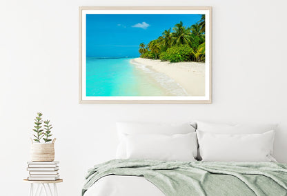 Sandy Beach View Maldives Island Photograph Home Decor Premium Quality Poster Print Choose Your Sizes