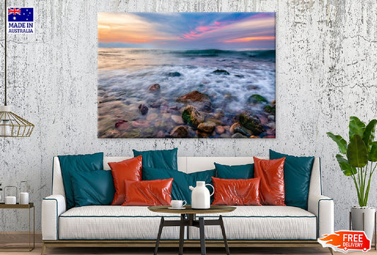 Ocean Landscape With Sea Rocks Photograph Print 100% Australian Made