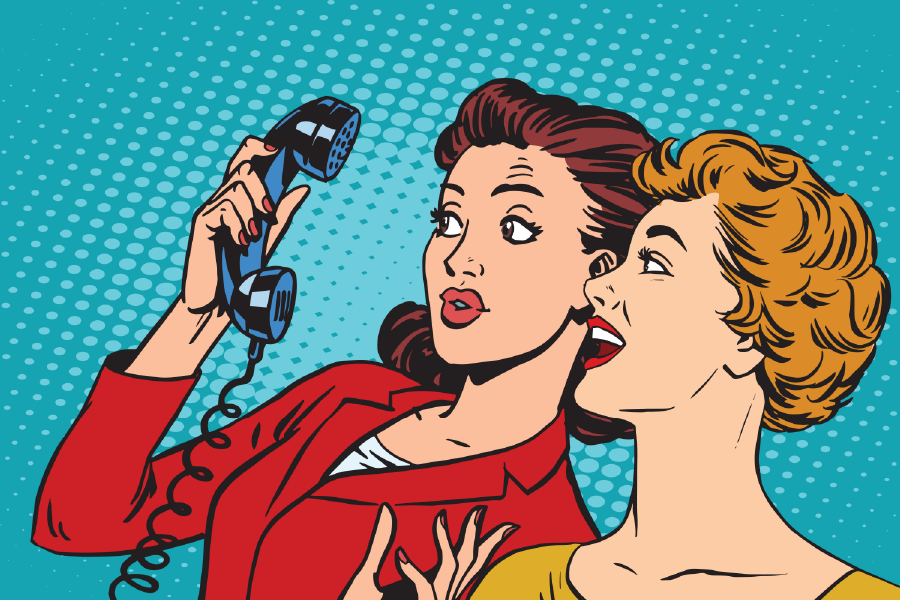 Girls Holding a Phone Illustration Print 100% Australian Made