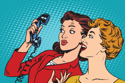 Girls Holding a Phone Illustration Print 100% Australian Made
