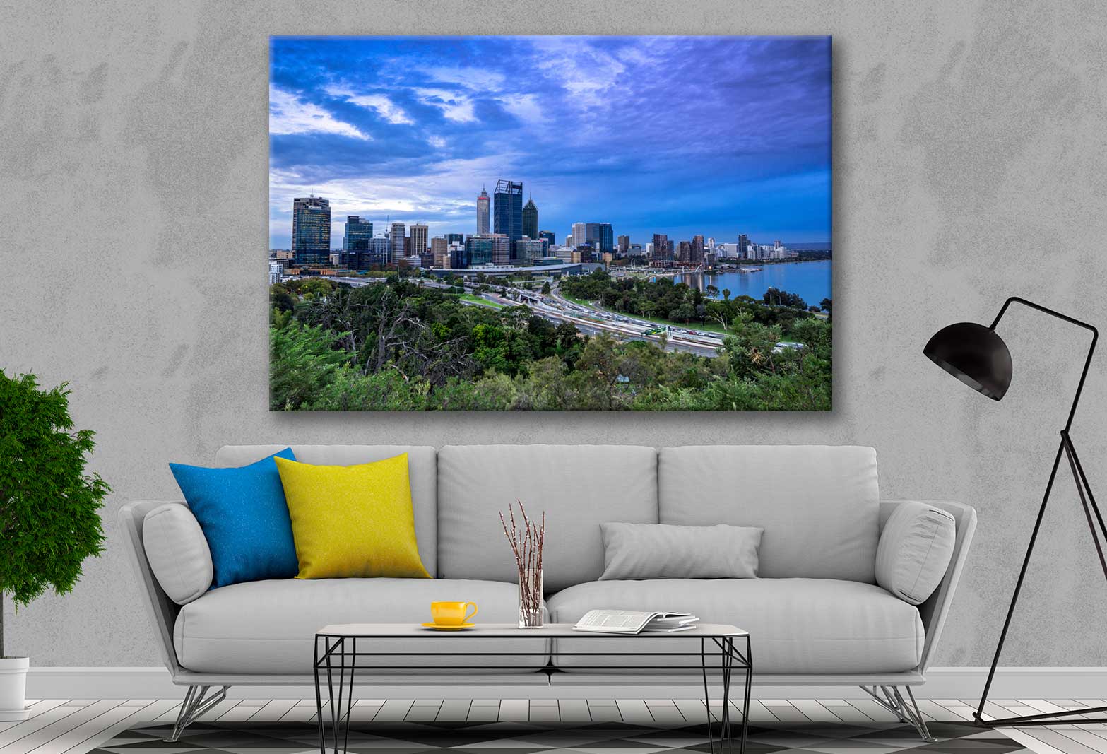 Bella Home Perth in the Blue Hour Photograph Print Canvas Ready to hang