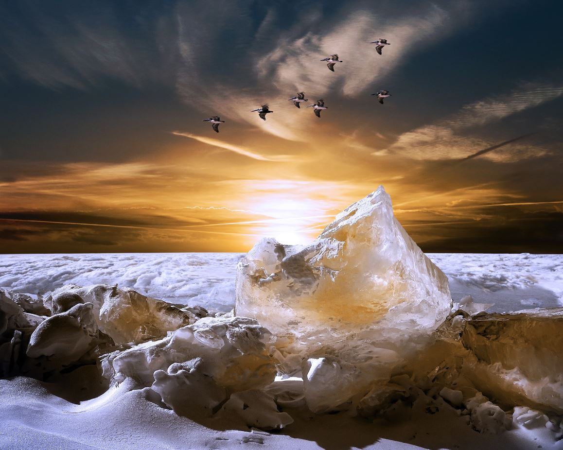 Stunning Beach on Sunset Photograph Print 100% Australian Made