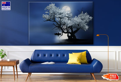 Tree & Moon Photograph Print 100% Australian Made