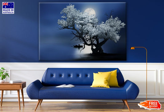 Tree & Moon Photograph Print 100% Australian Made