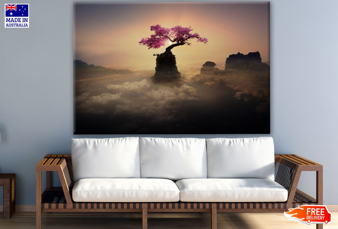 Blossom Tree in Sunset Photograph Print 100% Australian Made