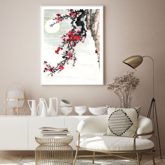 Flower Tree Watercolor Painting Home Decor Premium Quality Poster Print Choose Your Sizes