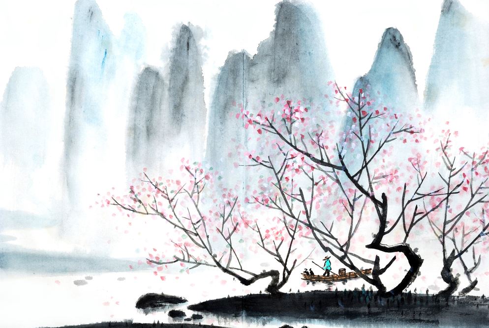 Mountains Scenery Oil Painting Home Decor Premium Quality Poster Print Choose Your Sizes