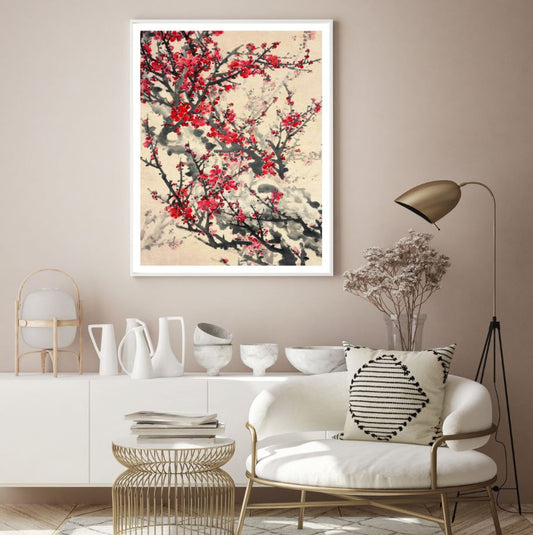Flower Tree Watercolor Painting Home Decor Premium Quality Poster Print Choose Your Sizes