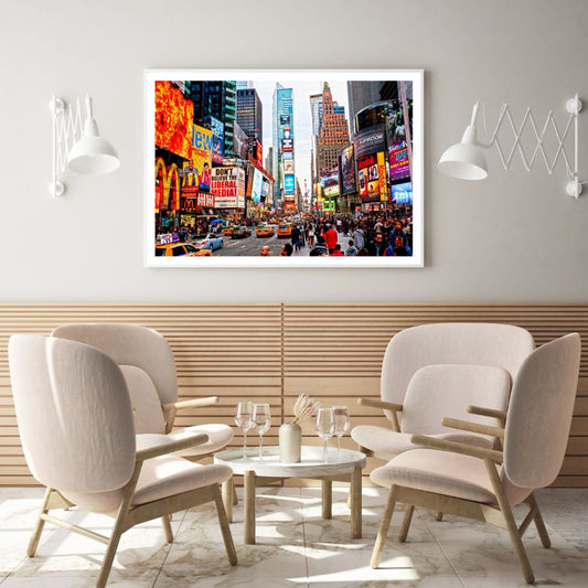 Busy New York City Photograph Home Decor Premium Quality Poster Print Choose Your Sizes
