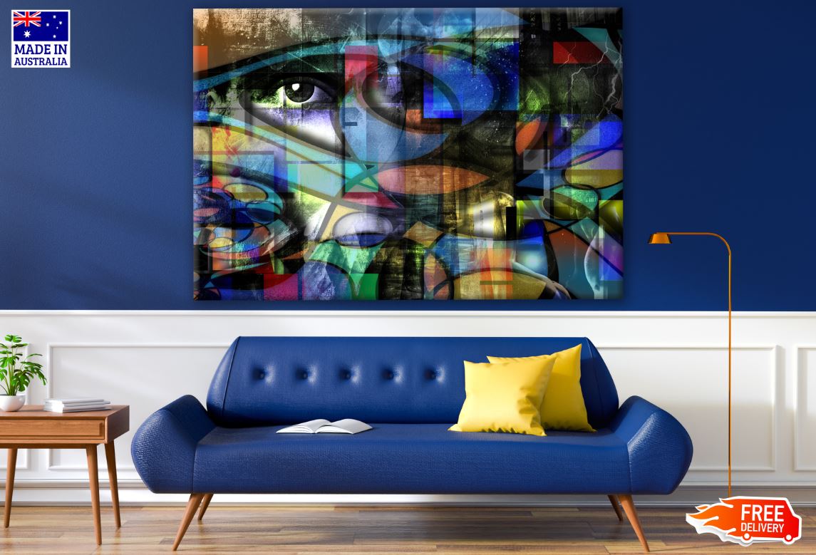 Stunning Abstract Design Eye Print 100% Australian Made