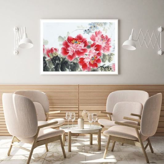Colorful Flowers Watercolor Painting Home Decor Premium Quality Poster Print Choose Your Sizes