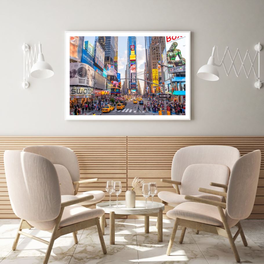 Busy New York City Photograph Home Decor Premium Quality Poster Print Choose Your Sizes
