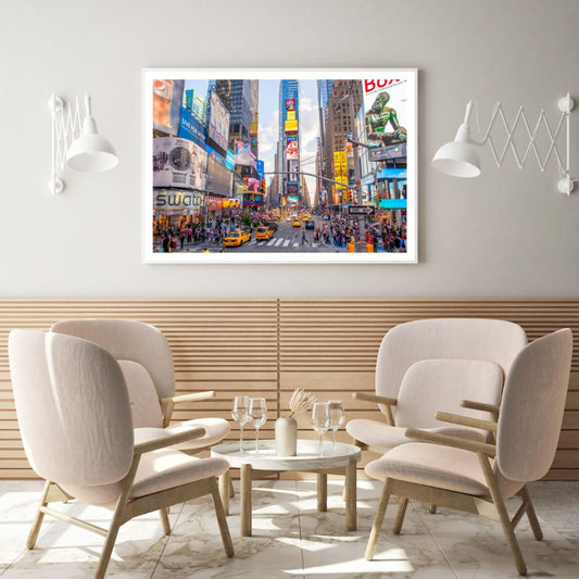 Busy New York City Photograph Home Decor Premium Quality Poster Print Choose Your Sizes