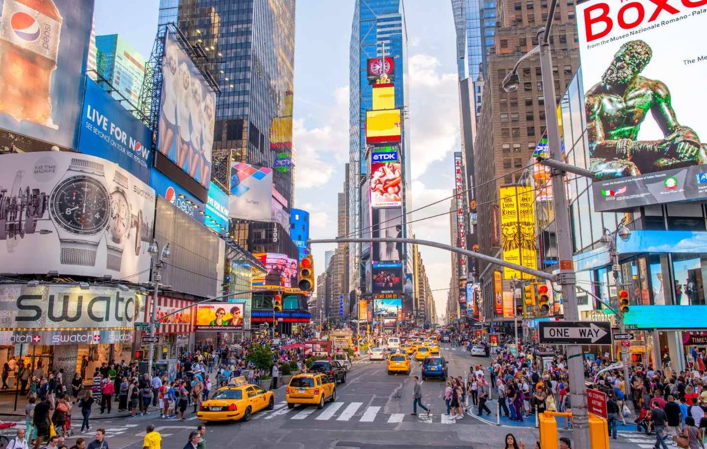 Busy New York City Photograph Home Decor Premium Quality Poster Print Choose Your Sizes