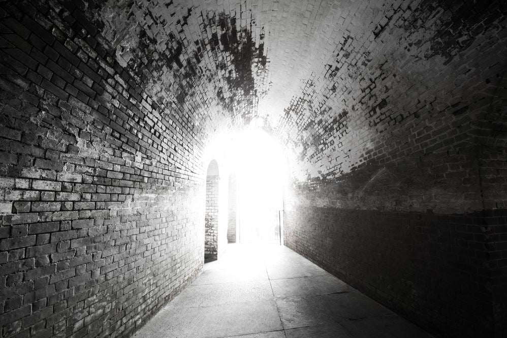 City Tunnels B&W Photograph Home Decor Premium Quality Poster Print Choose Your Sizes