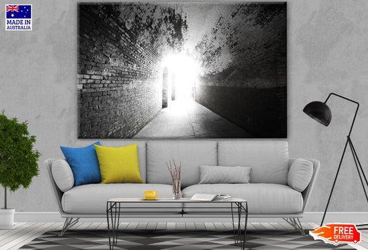 B&W Tunnel Photograph Print 100% Australian Made