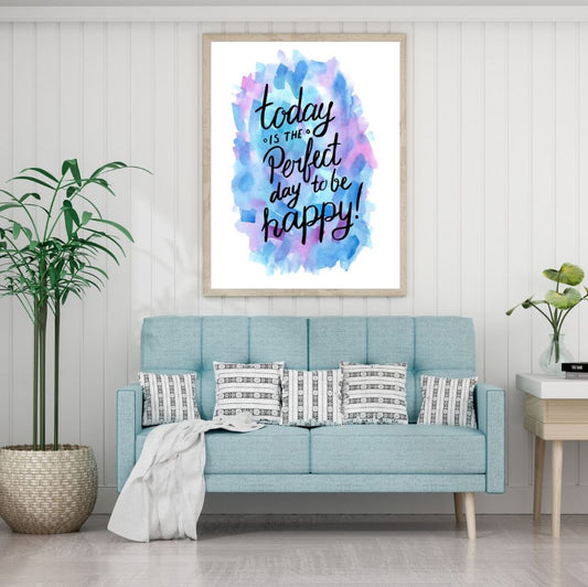 Colorful Quote Watercolor Painting Home Decor Premium Quality Poster Print Choose Your Sizes