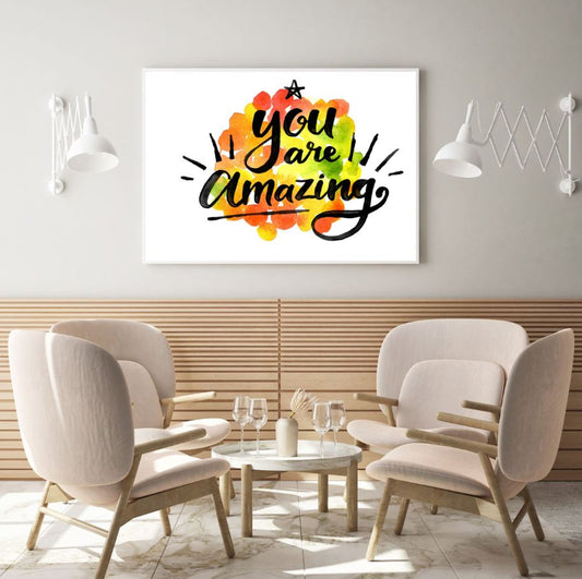 Colorful Quote Watercolor Painting Home Decor Premium Quality Poster Print Choose Your Sizes